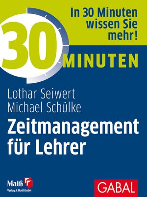 cover image of 30 Minuten Zeitmanagement für Lehrer